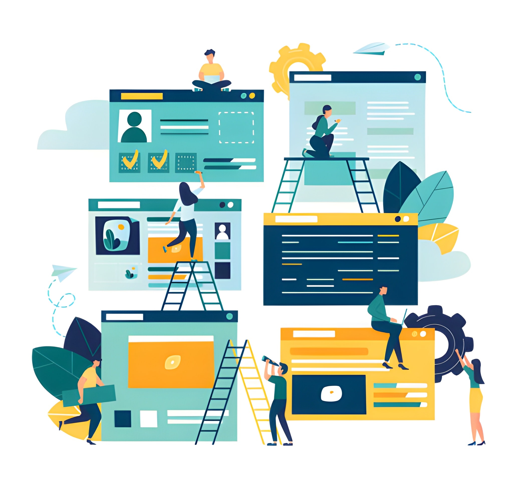 System Architecture Diagram Illustration